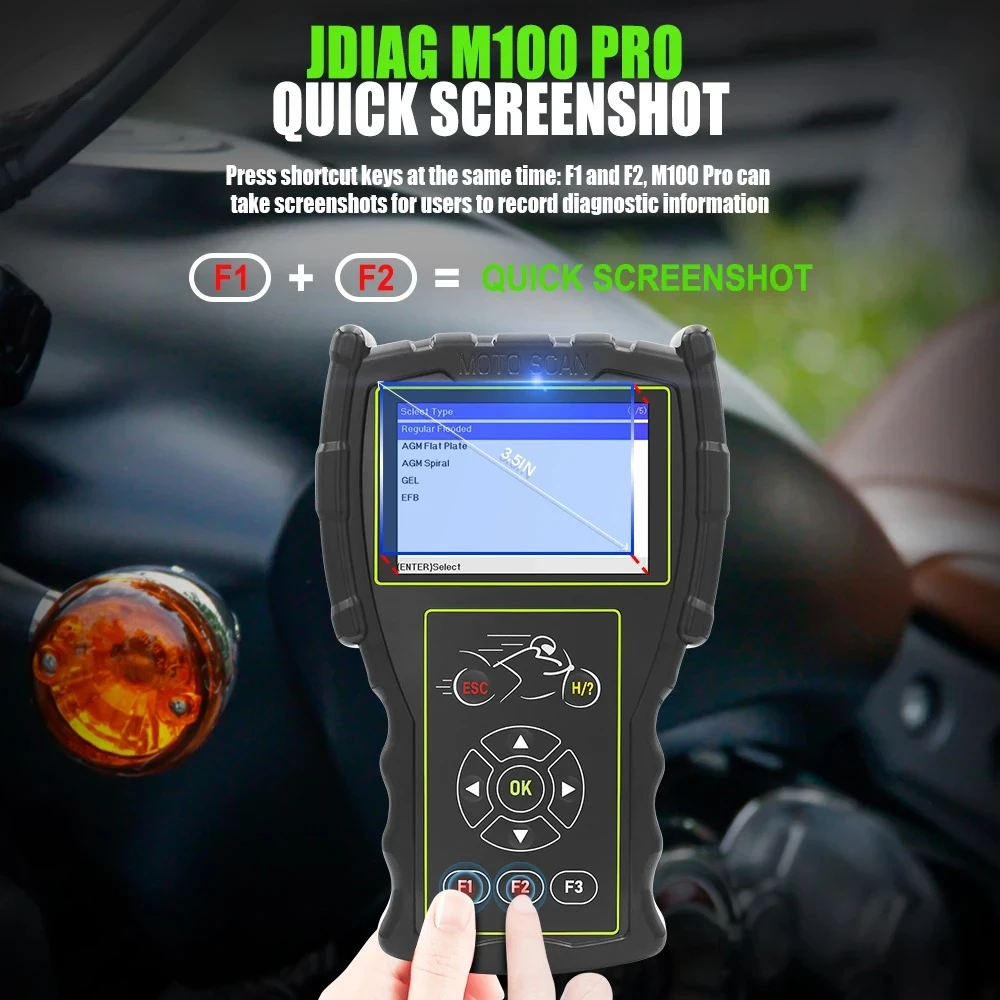 Scanner diagnostico moto OBD JDiag M100 Pro per moto KTM Honda Yamaha Kawasaki BMW