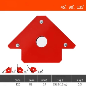 Squadra magnetica per saldare 120 mm con magnete potente