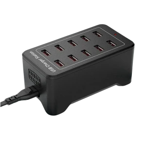 Stazione di ricarica USB 10 porte con IQ Charge - 50W 12A, 2.4A per porta