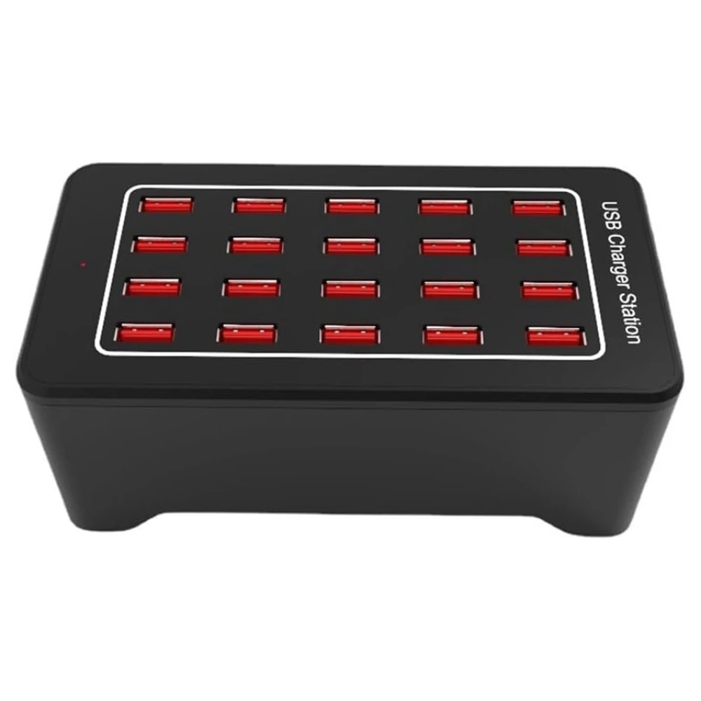 Stazione di ricarica USB 20 porte con IQ Charge - 100W e 2.4A per porta