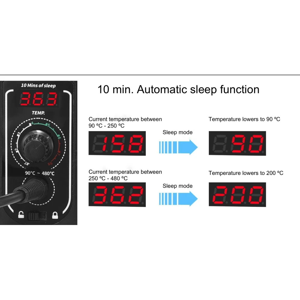 Stazione saldante digitale Mlink S1 60W con display LED e blocco temperatura