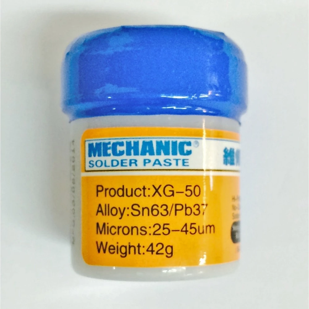 Pasta saldante Mechanic XG-50 Sn63/Pb37 (10CC - 42GR) per riparazioni elettroniche