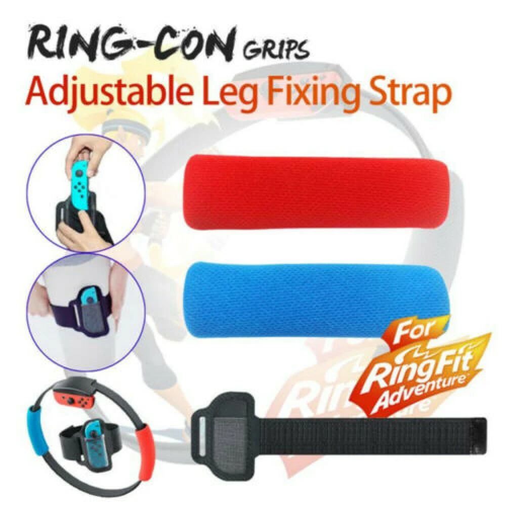 Vista lateral del Fitness Ring para Nintendo Switch con correa de nylon