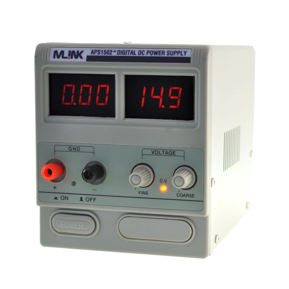 Alimentatore regolabile 15V 2A con display digitale Mlink APS1502+