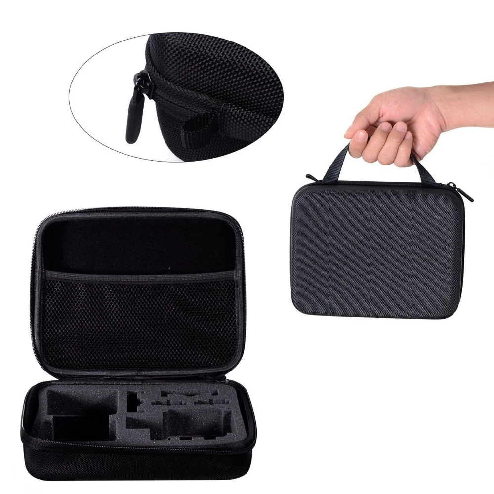 Estuche protector para GoPro Hero 3 con espacio para control remoto y baterías