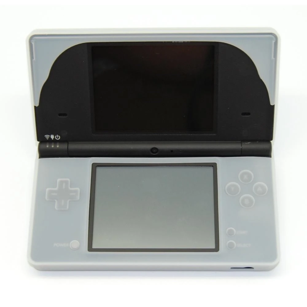 Custodia in silicone Nintendo DSI bianca per protezione e comfort