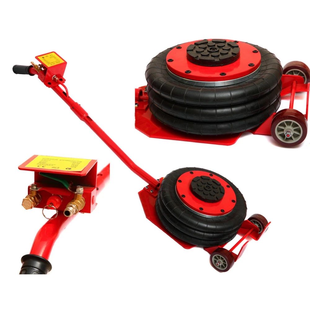 Cric pneumatico 3 tonnellate a triplo cuscino d'aria per auto