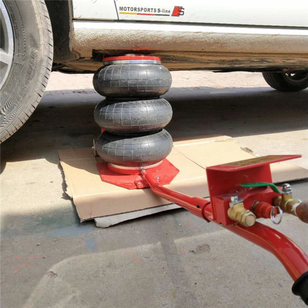 Cric pneumatico 3 tonnellate a triplo cuscino d'aria per auto