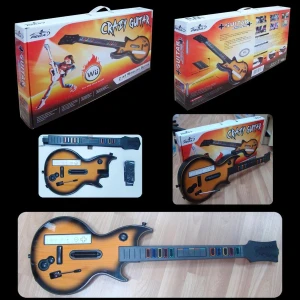 Chitarra wireless Wii Crazy Guitar per giochi musicali compatibili
