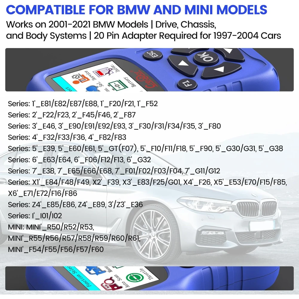 Strumento diagnosi OBD2 BMW Creator C420 per BMW e Mini con funzioni avanzate