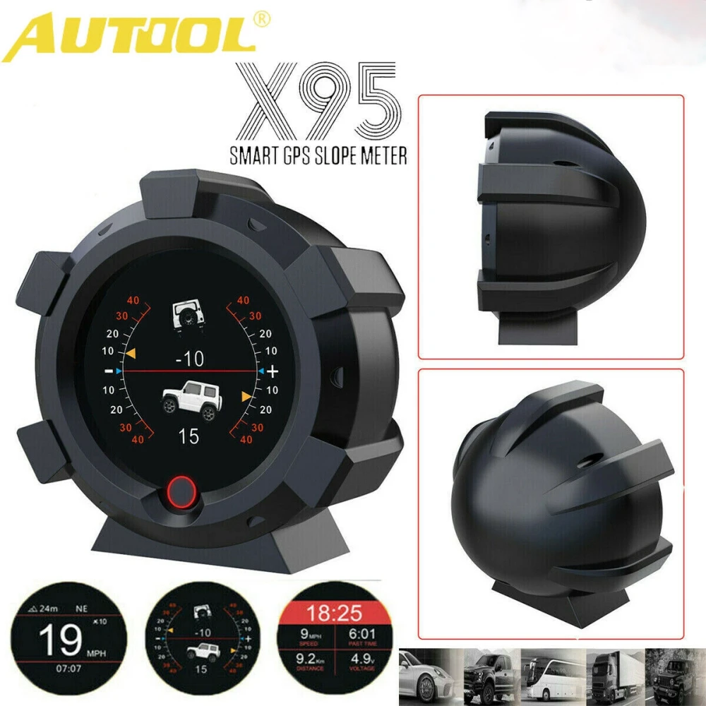 Inclinometro multifunzione Autool X95 con giroscopio multiasse e GPS