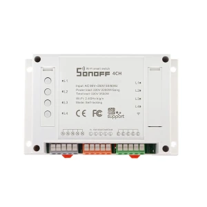 Interruttore WiFi Sonoff 4 Canali per Domotica Compatibile con Alexa e Google Home