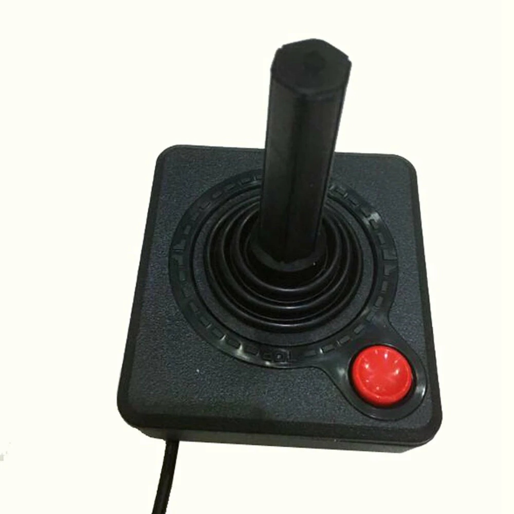 Joystick Atari 2600 clásico mando gamepad consola negro con cable