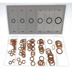 Set da 110 guarnizioni in rame di varie misure per riparazione e auto