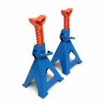 Set di 2 Cavalletti 12 Tonnellate con Doppia Sicurezza — Supporti in Acciaio Regolabili 46-76 cm per Auto, Furgone, Camion e Macchinari TSX TOOL