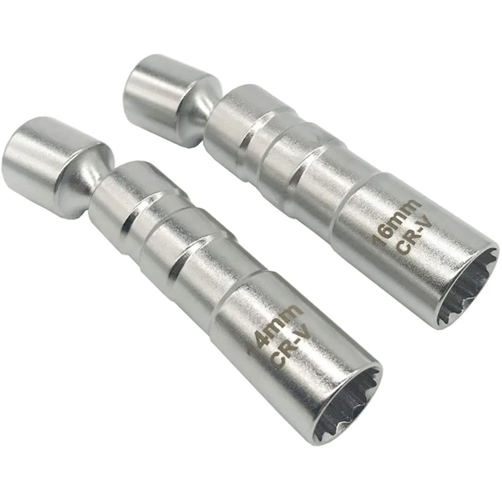 Set di 2 chiavi a bussola magnetiche flessibili per candela 14 mm e 16 mm TSX TOOL