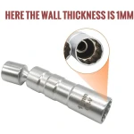 Set di 2 chiavi a bussola magnetiche flessibili per candela 14 mm e 16 mm TSX TOOL