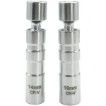 Set di 2 chiavi a bussola magnetiche flessibili per candela 14 mm e 16 mm TSX TOOL
