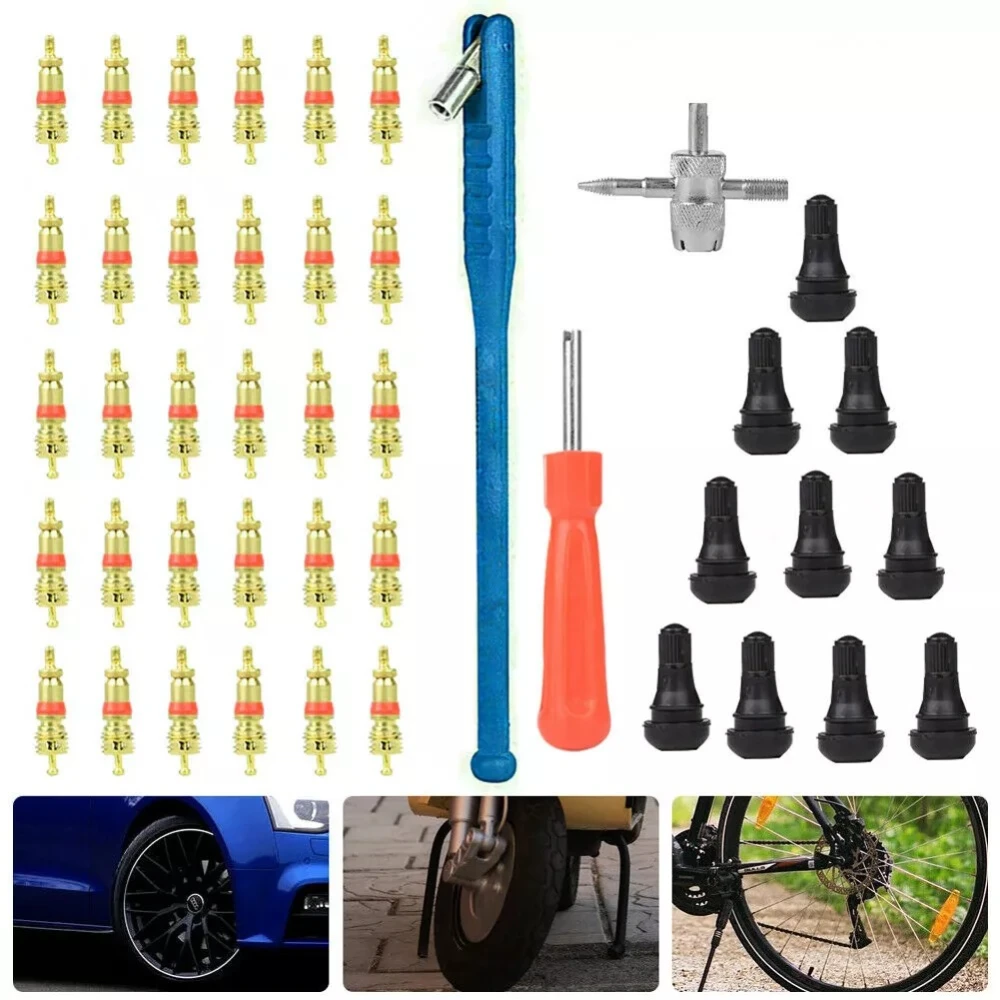 Set attrezzi riparazione pneumatici estrazione valvole TSX TOOL 43 pezzi