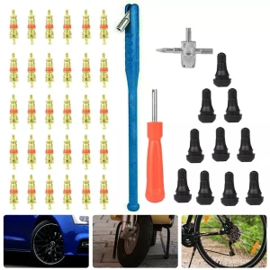 Set attrezzi riparazione pneumatici estrazione valvole TSX TOOL 43 pezzi