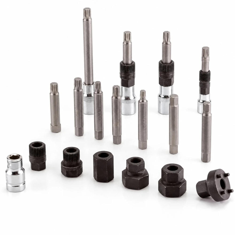 Kit 18 pezzi smontaggio pulegge libere alternatore (OAP / OAD)