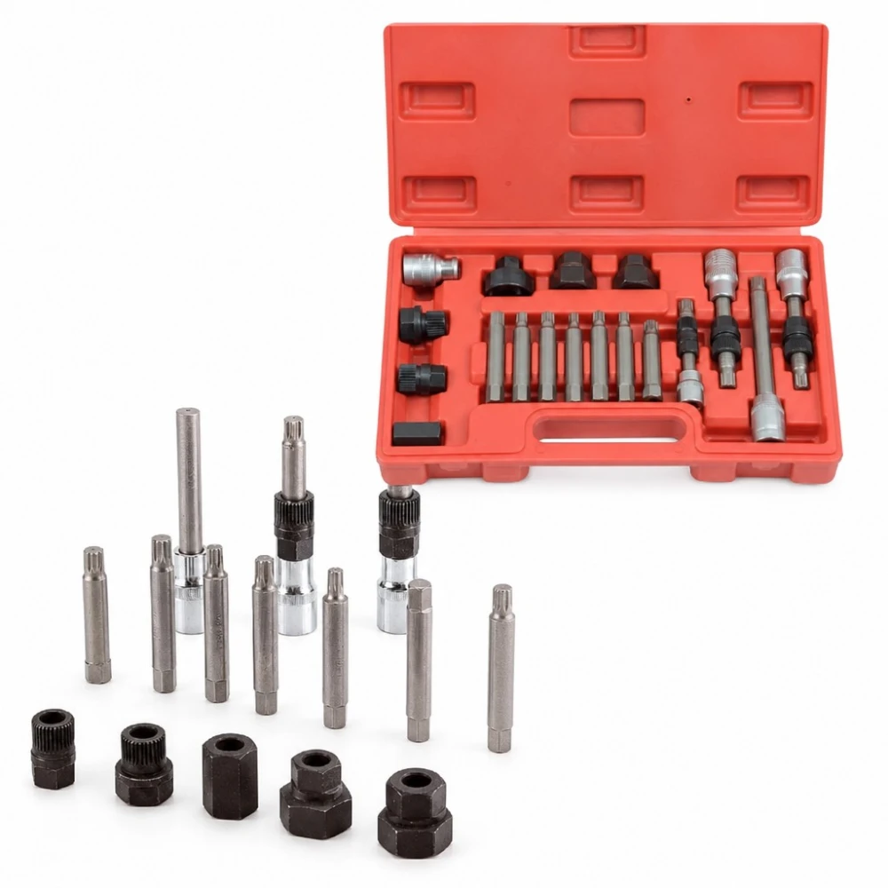 Kit 18 pezzi smontaggio pulegge libere alternatore (OAP / OAD)