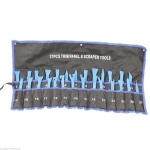 Kit 27 pz attrezzi rimozione pannelli porte, modanature e coprimozzi TSX TOOL