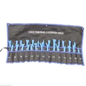 Kit 27 pz attrezzi rimozione pannelli porte, modanature e coprimozzi TSX TOOL