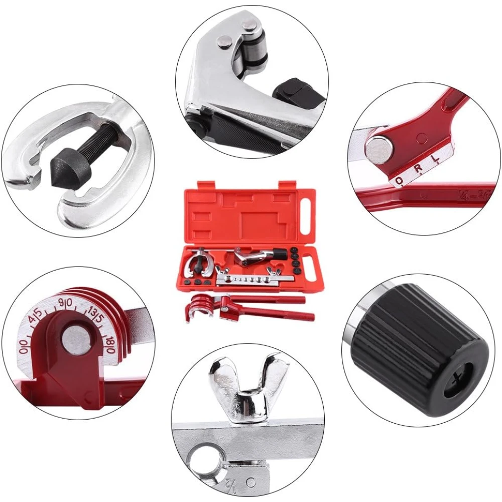 Kit svasatore e piegatubi 45 gradi per rame, acciaio inox e alluminio