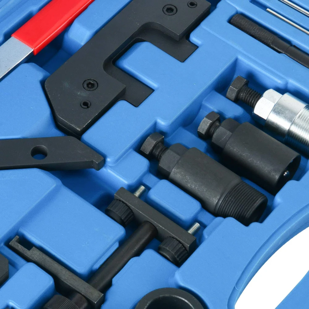 Herramientas para montaje y desmontaje del árbol de levas en motores diésel BMW