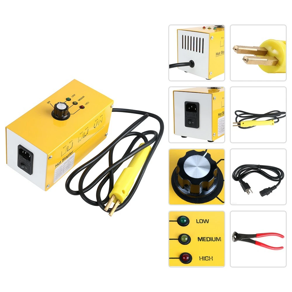 Kit saldatrice graffette plastiche per riparazioni auto