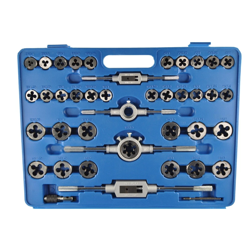 Kit maschi e filiere metriche 110 pezzi TSX TOOL - Set professionale