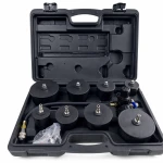 Kit Tester Perdite Turbocompressore 9 Pezzi con Manometro Test Pressione Turbo