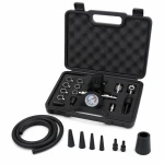 Kit Tester Perdite Turbocompressore 9 Pezzi con Manometro Test Pressione Turbo