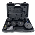 Kit Tester Perdite Turbocompressore 9 Pezzi con Manometro Test Pressione Turbo
