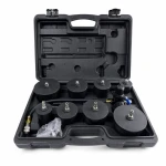 Kit Tester Perdite Turbocompressore 9 Pezzi con Manometro Test Pressione Turbo