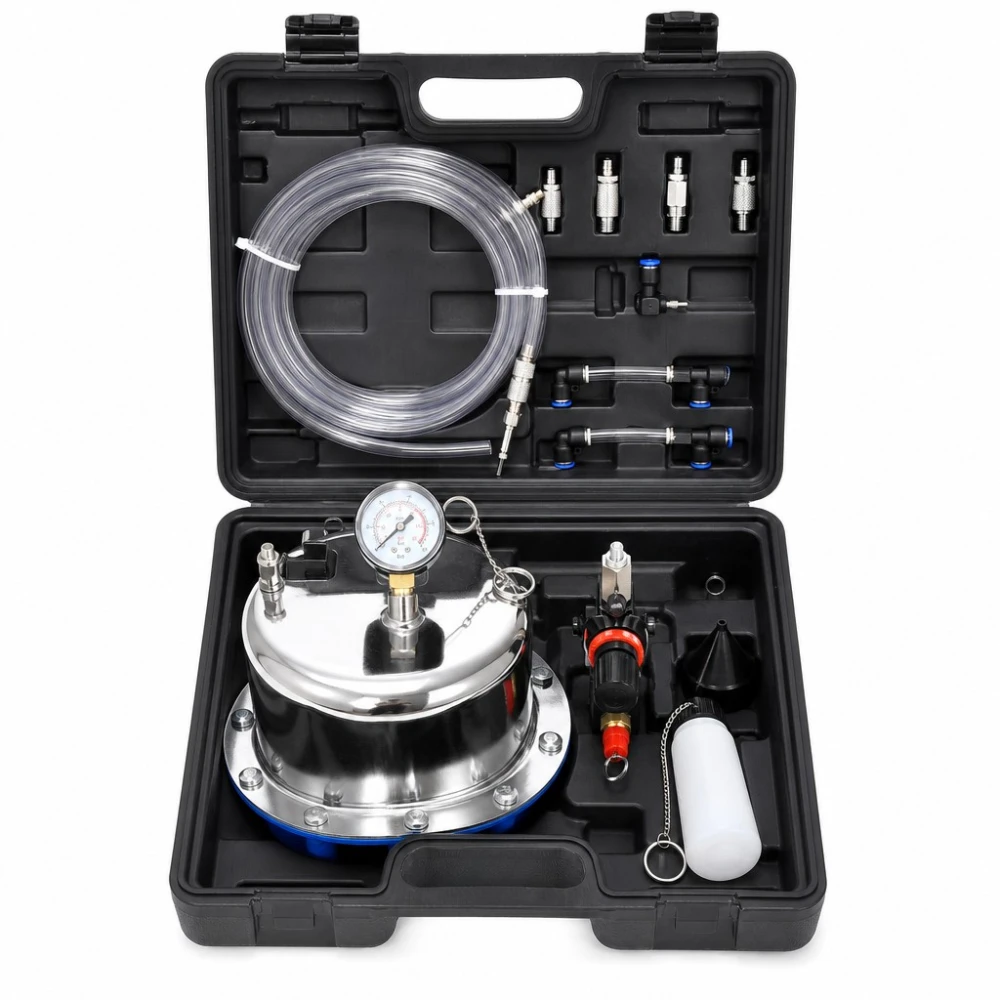 Kit Spurgo Freni e Frizione Pneumatico a Pressione 5L con Manometro e Adattatori