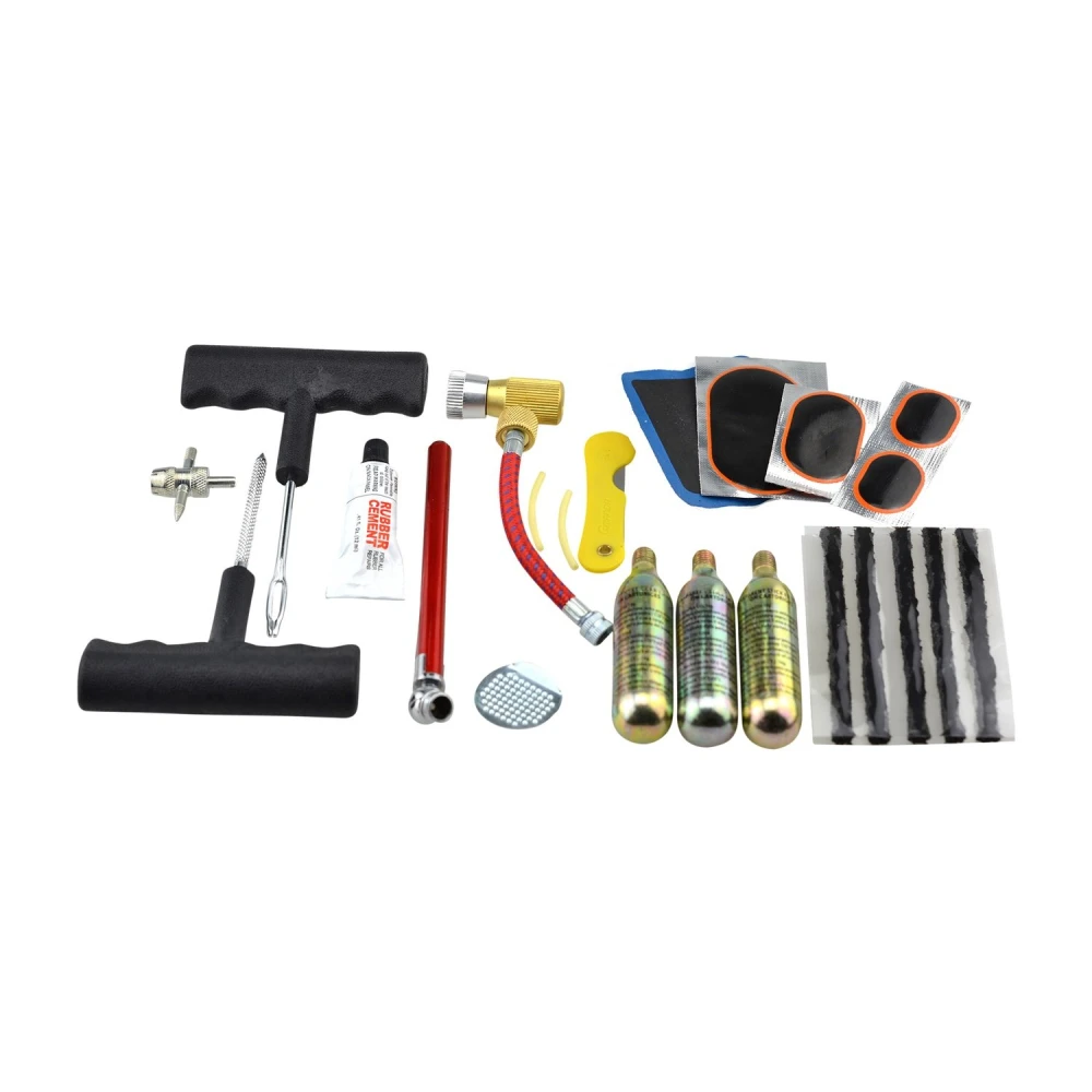 Kit riparazione forature CO2 per ruota auto e moto TSX TOOL