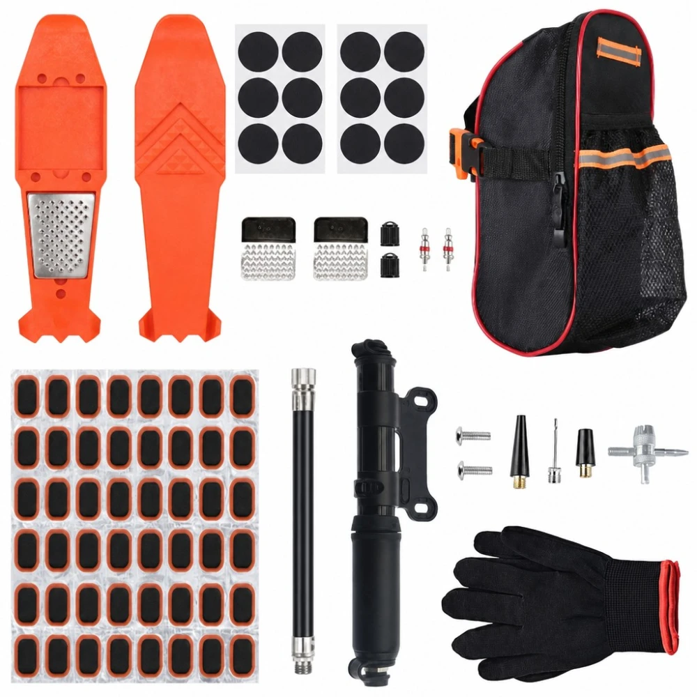 Kit Riparazione Forature Pneumatici Moto Bicicletta 81 Pezzi Stoppini Punteruolo Tubeless
