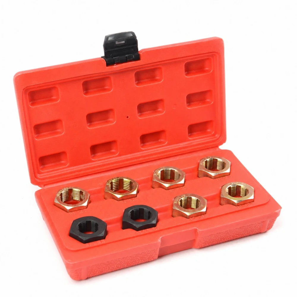 Kit riparatore filettature semiasse e mozzo ruota 9 pezzi