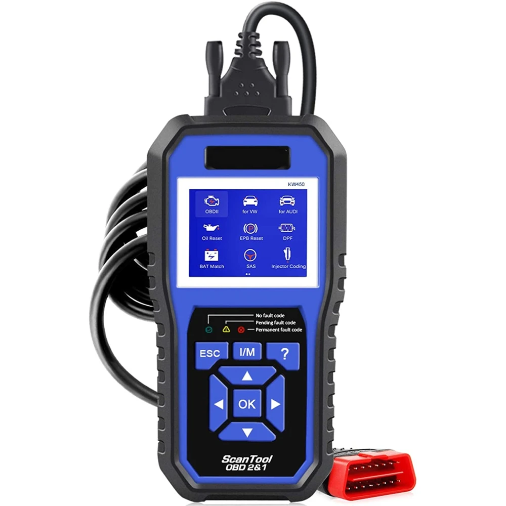 Konnwei KW450 Scanner diagnostico VAG per VW Audi Seat Skoda OBD2