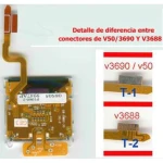 LCD Motorola V3688 con cavo flex per riparazione e sostituzione