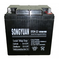 Batteria al piombo 12V / 24Ah SY24-12 165mm x 125mm x 175mm BATTERY FOR UPS, ALARM, TOYS Songyuan 43.00 euro - satkit