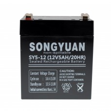 Batteria al piombo 12V / 5Ah SY5-12 BATTERY FOR UPS, ALARM, TOYS Songyuan 10.00 euro - satkit