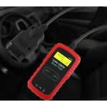 Vista frontal del lector VC300 OBD2 con pantalla LCD