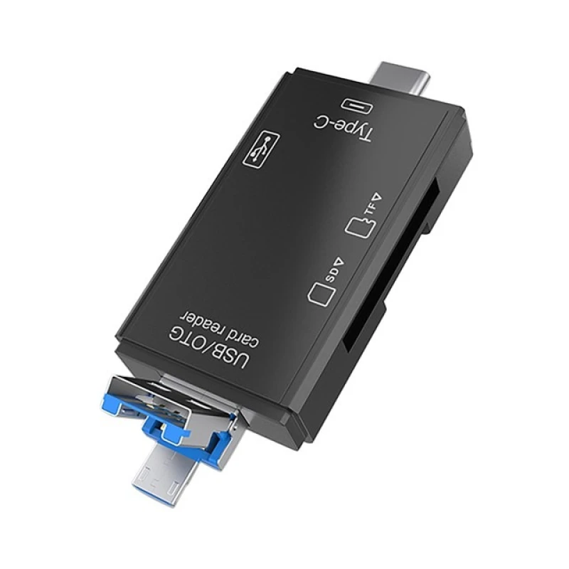 Lettore schede di memoria Tipo-C e USB 3.0 per SD, Micro SD e Transflash