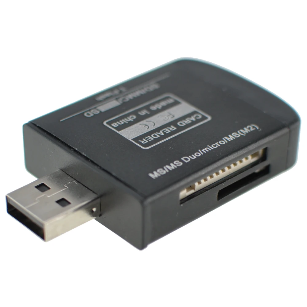 Lettore schede di memoria USB 2.0 tutto in uno per Micro SD, MMC, SDHC, TF e M2
