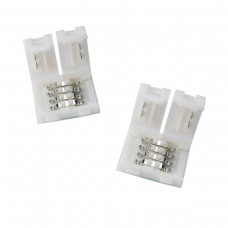 Connettori a clip dritti della striscia leggera della striscia del LED 10mm 4Pin 5050 RGB senza saldatura
