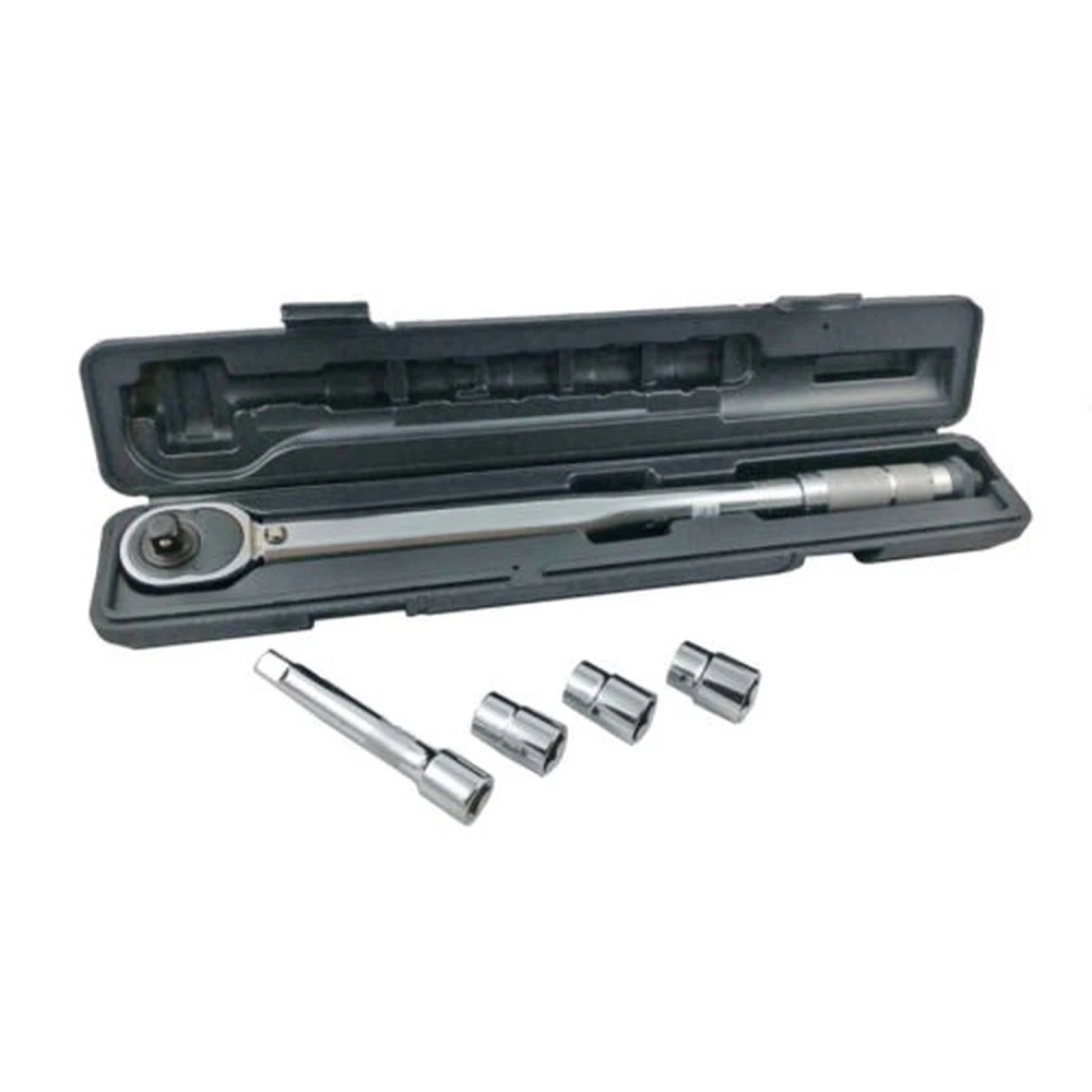 Chiave dinamometrica 1/2'' 28-210 Nm con prolunga e 3 bussole TSX TOOL