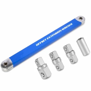 Chiave Stellare Angolata Extrallunga 390mm Doppia Bocca Professionale Acciaio Cr-V